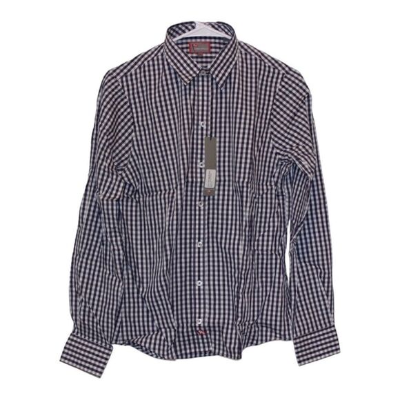 NEW Pennington Bailes Button Down Shirt Navy/ White Men Size Medium - Picture 1 of 13